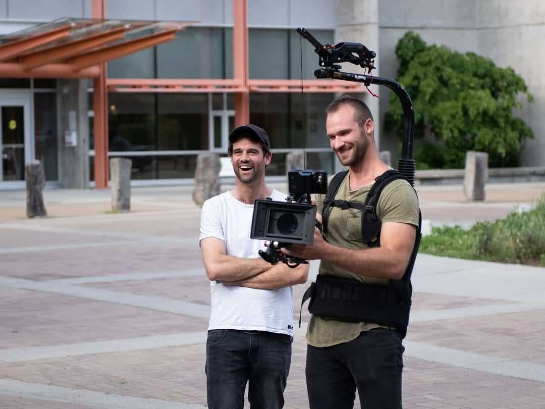 Camera team on location