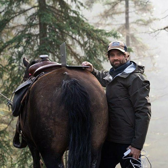 Mack on location in the Muskwa-Kechika